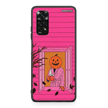 Xiaomi Redmi Note 12 Pro 4G Halloween Pumpkin Lady Θήκη από τη Smartfits με σχέδιο στο πίσω μέρος και μαύρο περίβλημα | Smartphone case with colorful back and black bezels by Smartfits