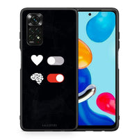 Thumbnail for Θήκη Αγίου Βαλεντίνου Xiaomi Redmi Note 11 Pro 5G Heart Vs Brain από τη Smartfits με σχέδιο στο πίσω μέρος και μαύρο περίβλημα | Xiaomi Redmi Note 11 Pro 5G Heart Vs Brain case with colorful back and black bezels