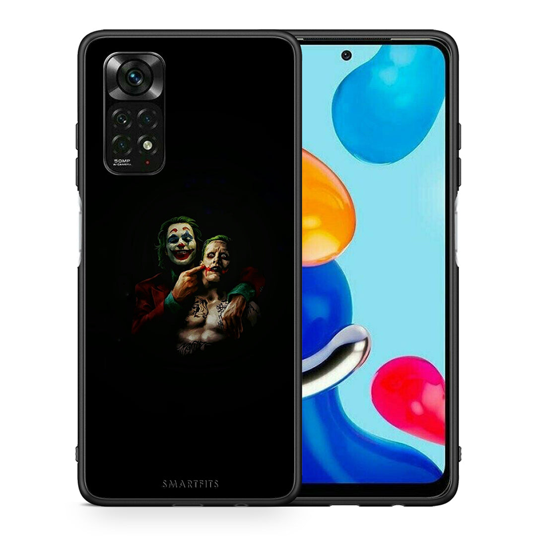 Θήκη Xiaomi Redmi Note 12 Pro 4G Clown Hero από τη Smartfits με σχέδιο στο πίσω μέρος και μαύρο περίβλημα | Xiaomi Redmi Note 12 Pro 4G Clown Hero case with colorful back and black bezels