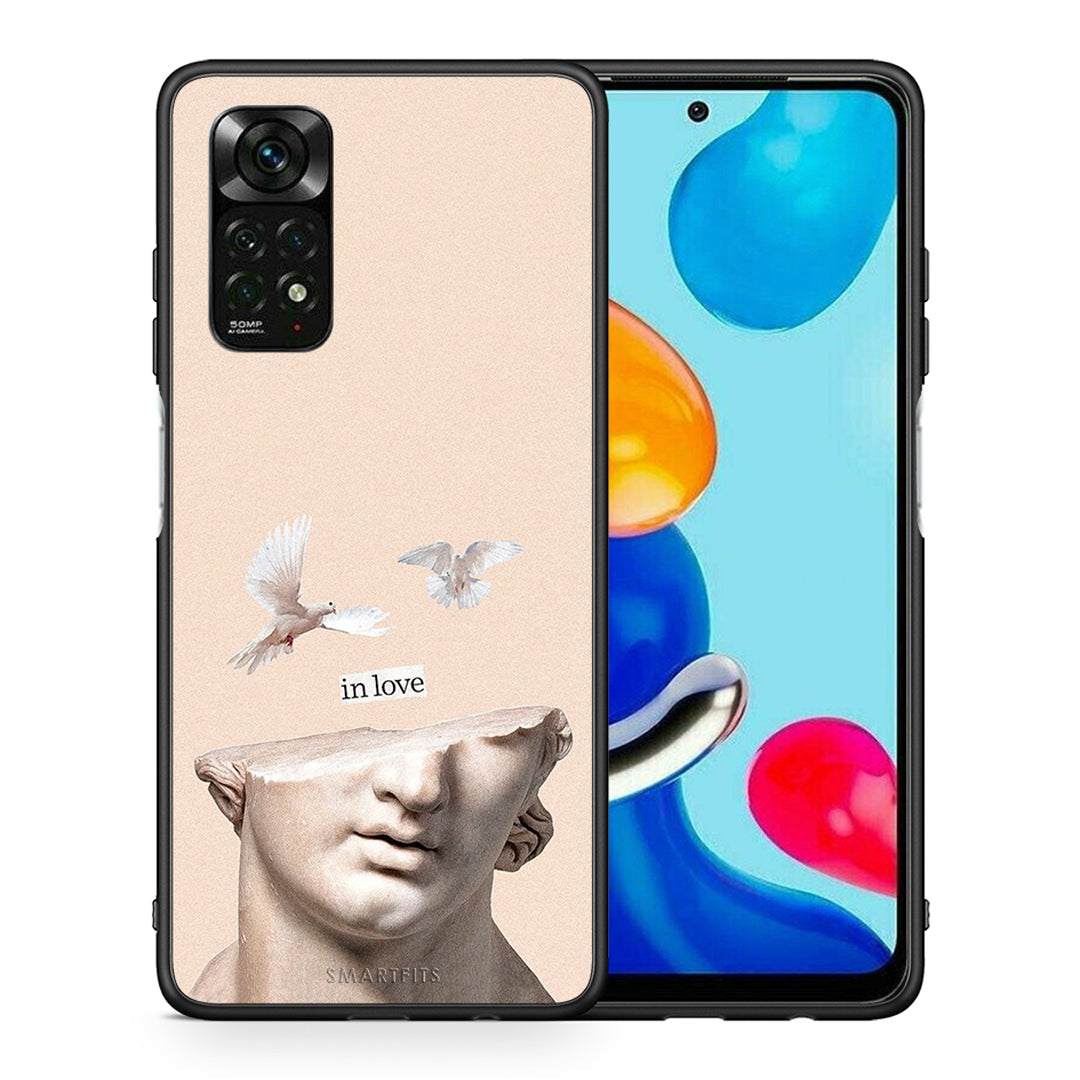 Θήκη Xiaomi Redmi Note 12 Pro 4G In Love από τη Smartfits με σχέδιο στο πίσω μέρος και μαύρο περίβλημα | Xiaomi Redmi Note 12 Pro 4G In Love case with colorful back and black bezels