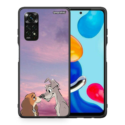 Θήκη Xiaomi Redmi Note 12 Pro 4G Lady And Tramp από τη Smartfits με σχέδιο στο πίσω μέρος και μαύρο περίβλημα | Xiaomi Redmi Note 12 Pro 4G Lady And Tramp case with colorful back and black bezels