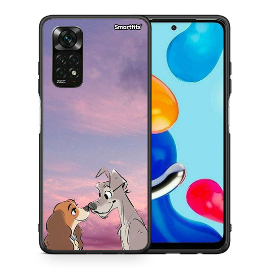 Θήκη Xiaomi Redmi Note 12 Pro 4G Lady And Tramp από τη Smartfits με σχέδιο στο πίσω μέρος και μαύρο περίβλημα | Xiaomi Redmi Note 12 Pro 4G Lady And Tramp case with colorful back and black bezels