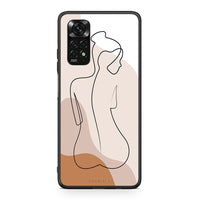 Thumbnail for Xiaomi Redmi Note 12 Pro 4G LineArt Woman θήκη από τη Smartfits με σχέδιο στο πίσω μέρος και μαύρο περίβλημα | Smartphone case with colorful back and black bezels by Smartfits