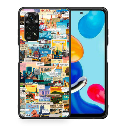 Θήκη Xiaomi Redmi Note 12 Pro 4G Live To Travel από τη Smartfits με σχέδιο στο πίσω μέρος και μαύρο περίβλημα | Xiaomi Redmi Note 12 Pro 4G Live To Travel case with colorful back and black bezels