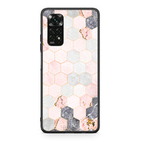 Thumbnail for 4 - Xiaomi Redmi Note 12 Pro 4G Hexagon Pink Marble case, cover, bumper