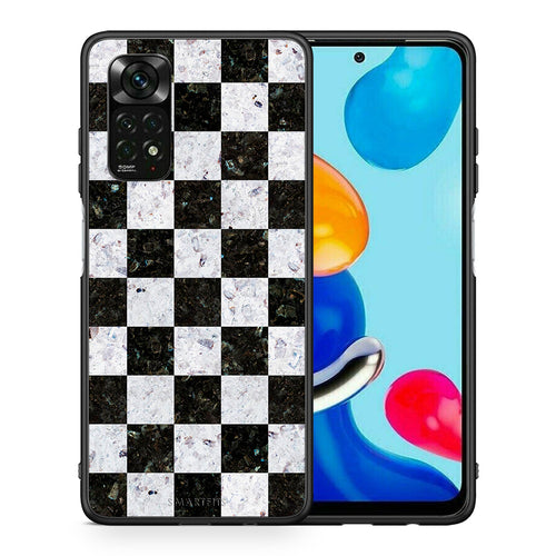 Θήκη Xiaomi Redmi Note 11 Pro 5G Square Geometric Marble από τη Smartfits με σχέδιο στο πίσω μέρος και μαύρο περίβλημα | Xiaomi Redmi Note 11 Pro 5G Square Geometric Marble case with colorful back and black bezels