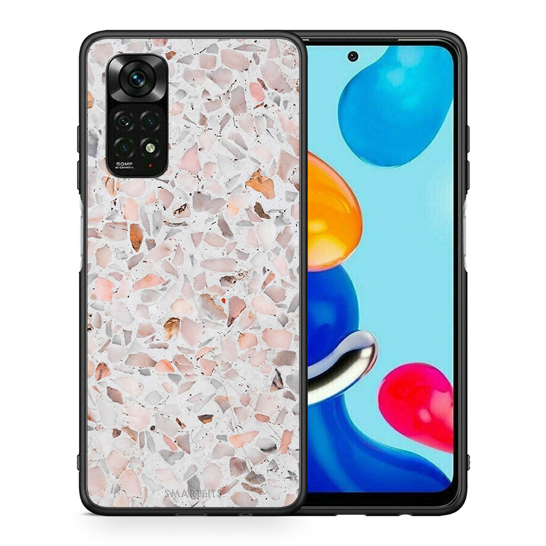 Θήκη Xiaomi Redmi Note 11 Pro 5G Marble Terrazzo από τη Smartfits με σχέδιο στο πίσω μέρος και μαύρο περίβλημα | Xiaomi Redmi Note 11 Pro 5G Marble Terrazzo case with colorful back and black bezels
