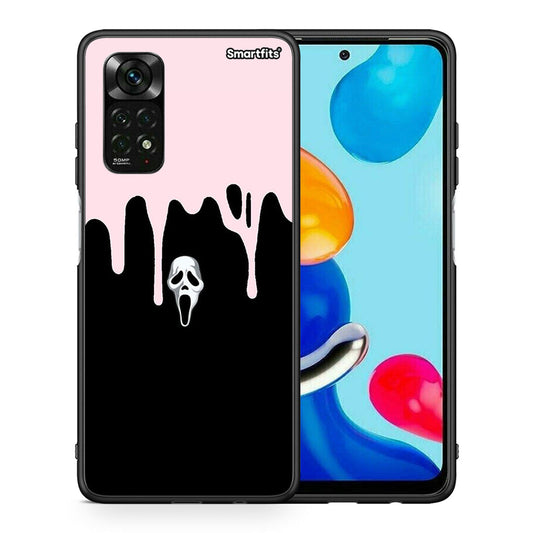 Θήκη Xiaomi Redmi Note 12 Pro 4G Melting Halloween Mask από τη Smartfits με σχέδιο στο πίσω μέρος και μαύρο περίβλημα | Xiaomi Redmi Note 12 Pro 4G Melting Halloween Mask case with colorful back and black bezels