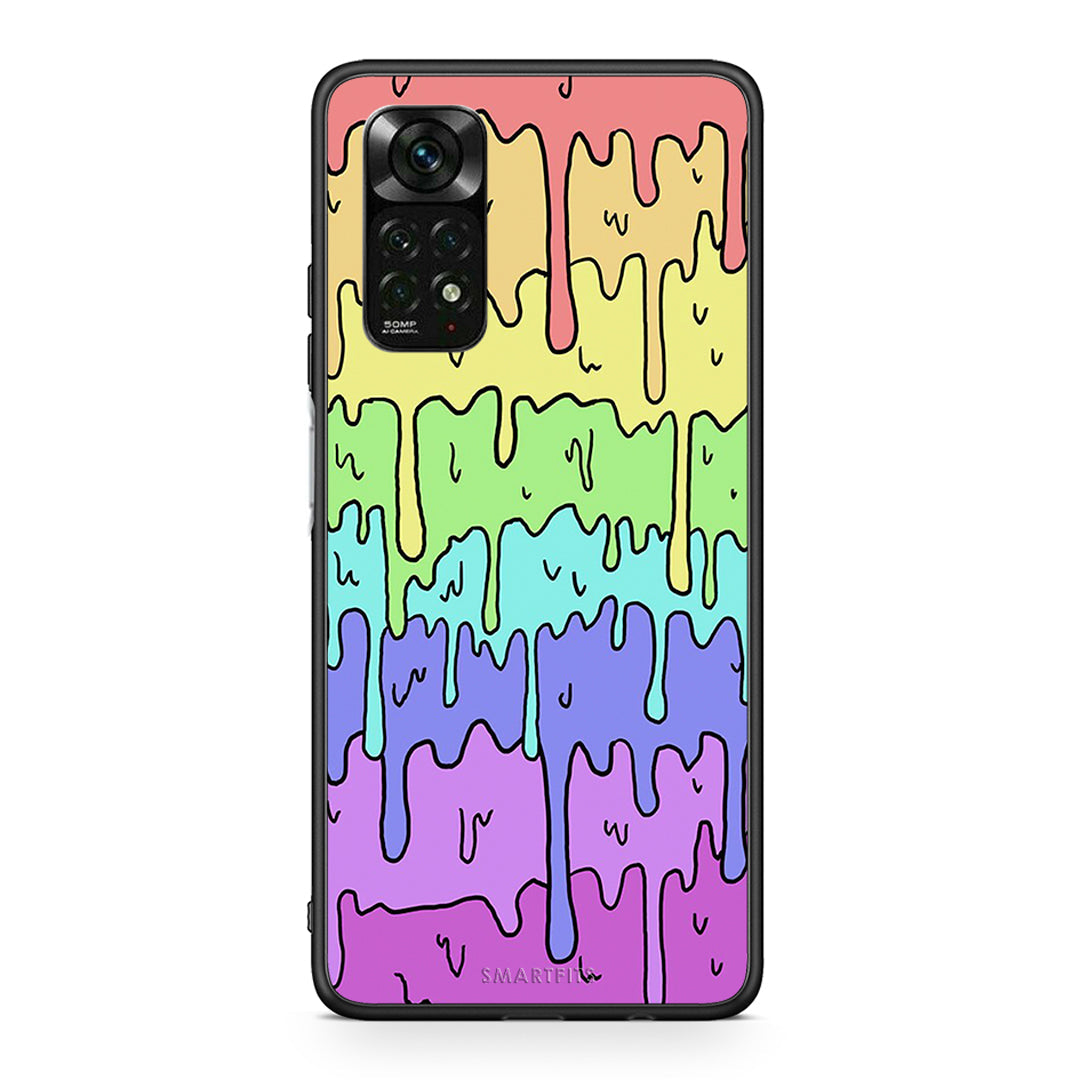 Xiaomi Redmi Note 11 Pro 5G Melting Rainbow θήκη από τη Smartfits με σχέδιο στο πίσω μέρος και μαύρο περίβλημα | Smartphone case with colorful back and black bezels by Smartfits