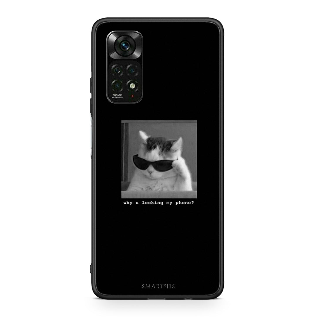 Xiaomi Redmi Note 12 Pro 4G Meme Cat θήκη από τη Smartfits με σχέδιο στο πίσω μέρος και μαύρο περίβλημα | Smartphone case with colorful back and black bezels by Smartfits