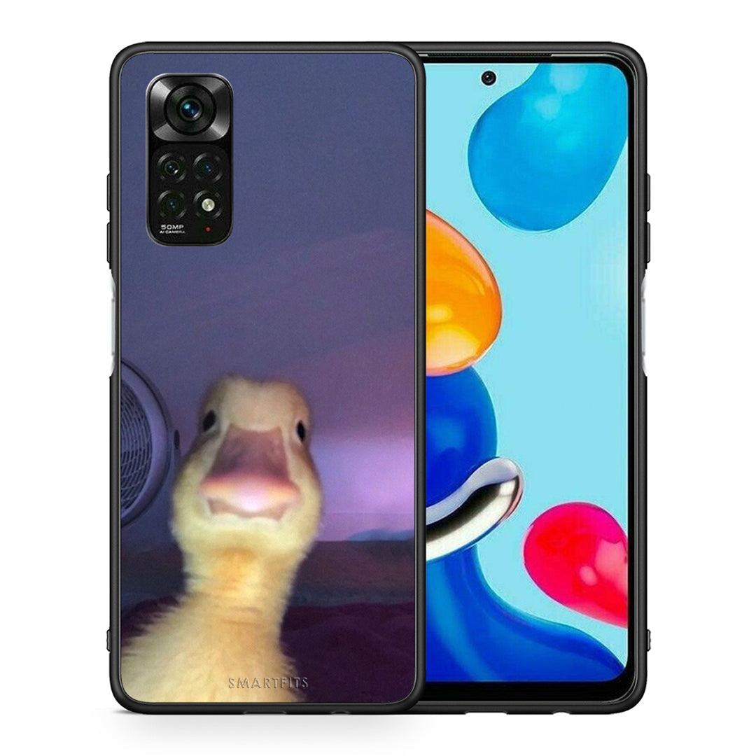 Θήκη Xiaomi Redmi Note 12 Pro 4G Meme Duck από τη Smartfits με σχέδιο στο πίσω μέρος και μαύρο περίβλημα | Xiaomi Redmi Note 12 Pro 4G Meme Duck case with colorful back and black bezels