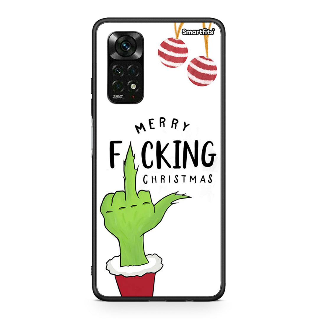 Xiaomi Redmi Note 12 Pro 4G Merry F Xmas θήκη από τη Smartfits με σχέδιο στο πίσω μέρος και μαύρο περίβλημα | Smartphone case with colorful back and black bezels by Smartfits