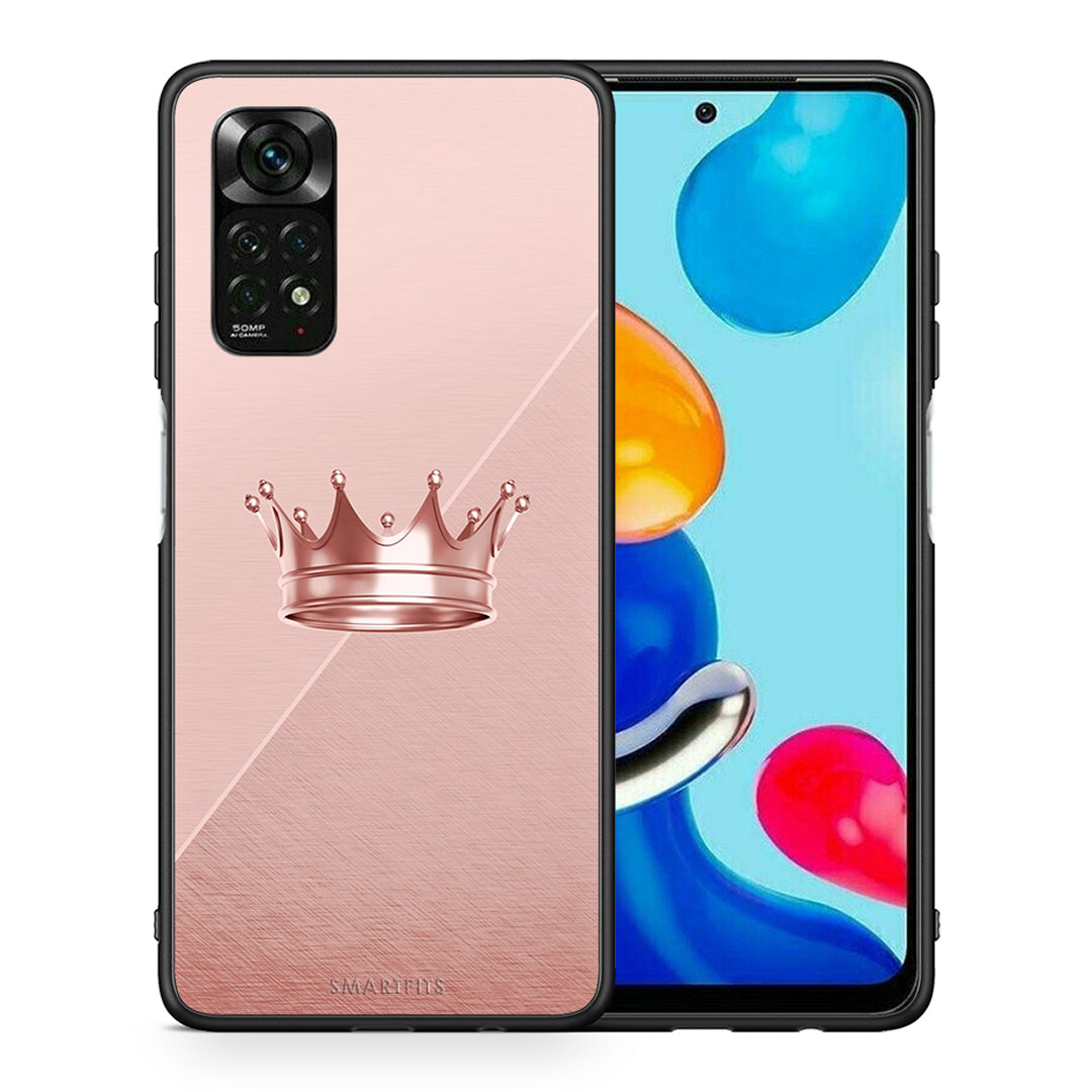 Θήκη Xiaomi Redmi Note 12 Pro 4G Crown Minimal από τη Smartfits με σχέδιο στο πίσω μέρος και μαύρο περίβλημα | Xiaomi Redmi Note 12 Pro 4G Crown Minimal case with colorful back and black bezels