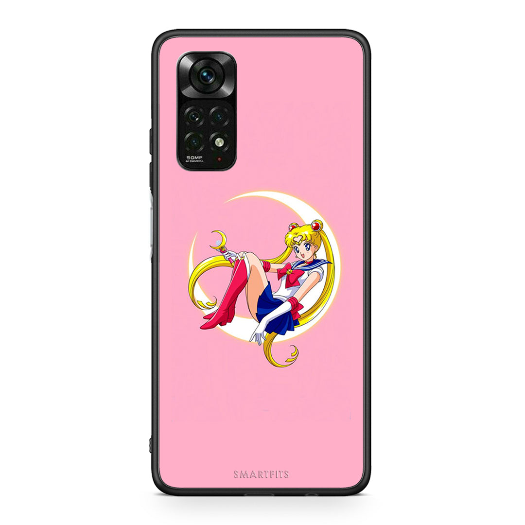 Xiaomi Redmi Note 11 Pro 5G Moon Girl θήκη από τη Smartfits με σχέδιο στο πίσω μέρος και μαύρο περίβλημα | Smartphone case with colorful back and black bezels by Smartfits