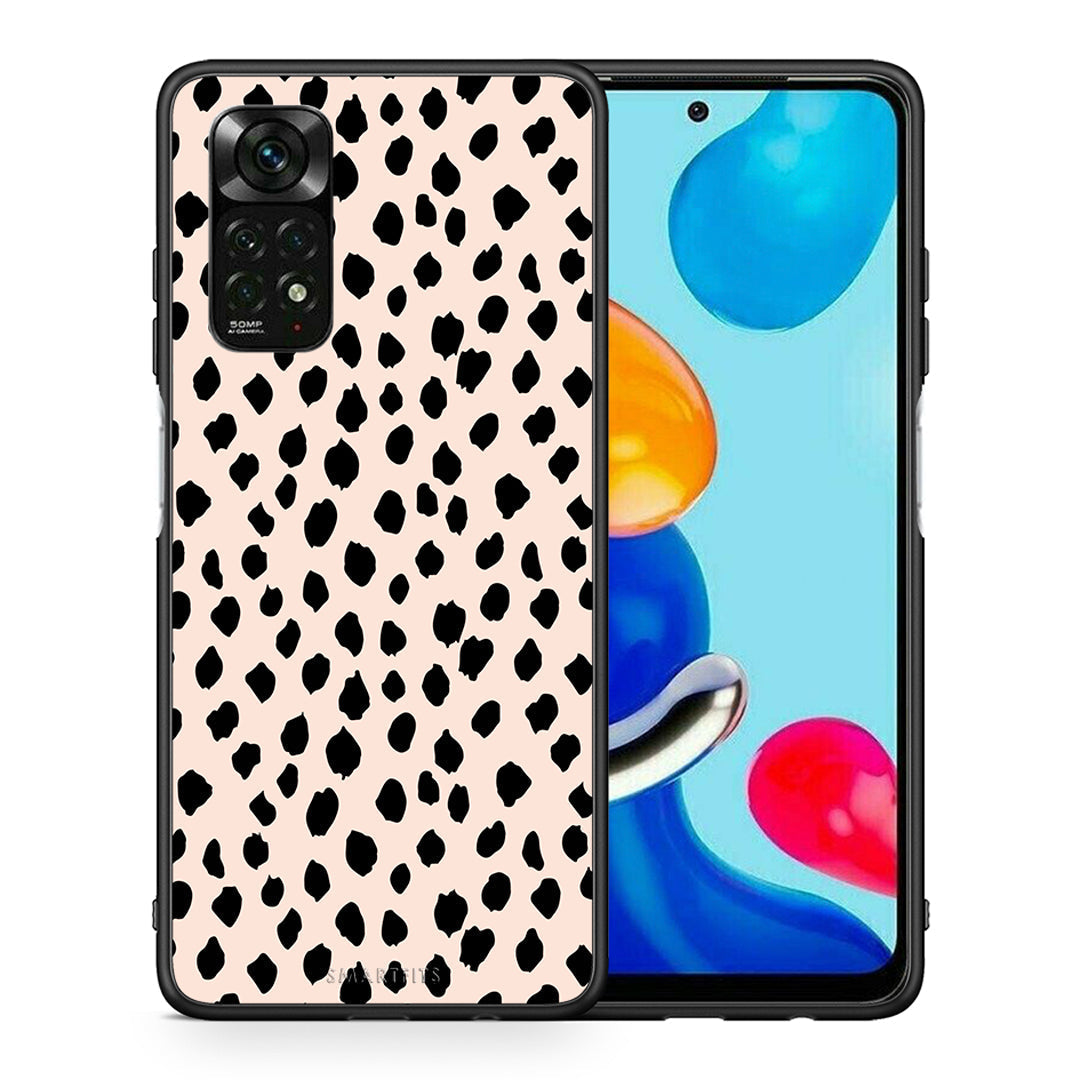 Θήκη Xiaomi Redmi Note 12 Pro 4G New Polka Dots από τη Smartfits με σχέδιο στο πίσω μέρος και μαύρο περίβλημα | Xiaomi Redmi Note 12 Pro 4G New Polka Dots case with colorful back and black bezels