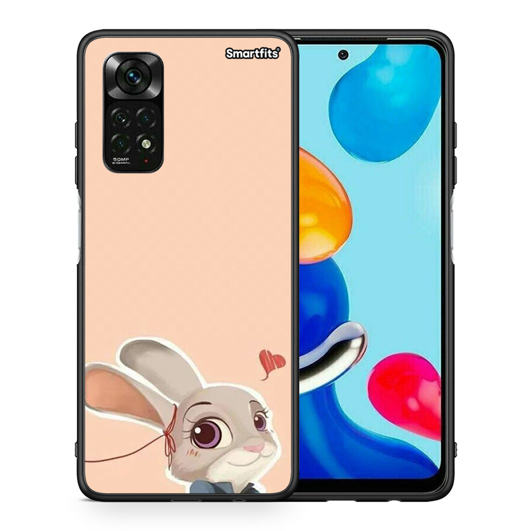 Θήκη Xiaomi Redmi Note 12 Pro 4G Nick Wilde And Judy Hopps Love 2 από τη Smartfits με σχέδιο στο πίσω μέρος και μαύρο περίβλημα | Xiaomi Redmi Note 12 Pro 4G Nick Wilde And Judy Hopps Love 2 case with colorful back and black bezels