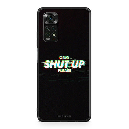 Xiaomi Redmi Note 12 Pro 4G OMG ShutUp θήκη από τη Smartfits με σχέδιο στο πίσω μέρος και μαύρο περίβλημα | Smartphone case with colorful back and black bezels by Smartfits