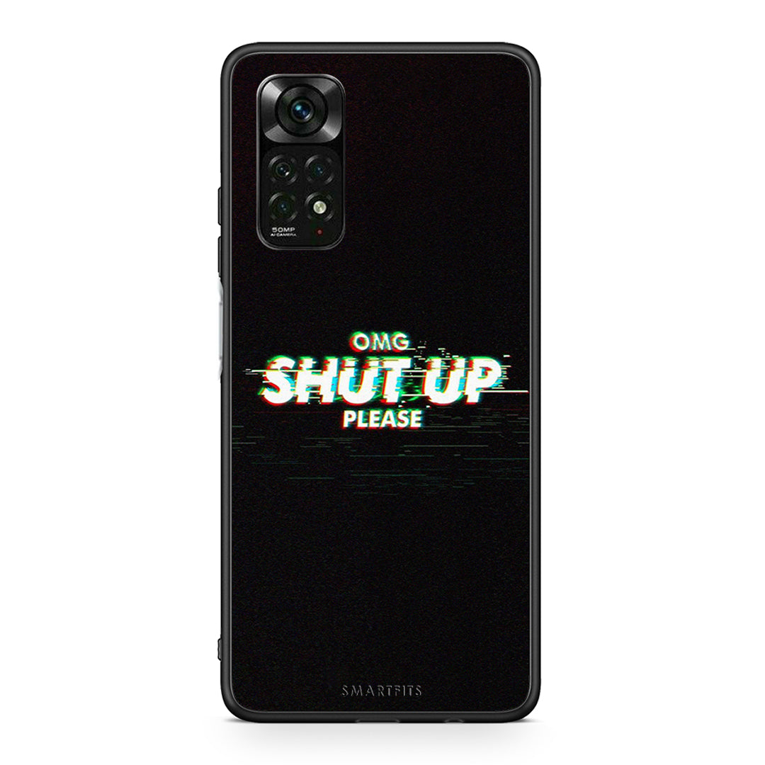 Xiaomi Redmi Note 12 Pro 4G OMG ShutUp θήκη από τη Smartfits με σχέδιο στο πίσω μέρος και μαύρο περίβλημα | Smartphone case with colorful back and black bezels by Smartfits