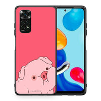 Thumbnail for Θήκη Αγίου Βαλεντίνου Xiaomi Redmi Note 11 Pro 5G Pig Love 1 από τη Smartfits με σχέδιο στο πίσω μέρος και μαύρο περίβλημα | Xiaomi Redmi Note 11 Pro 5G Pig Love 1 case with colorful back and black bezels