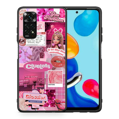 Θήκη Αγίου Βαλεντίνου Xiaomi Redmi Note 11 Pro 5G Pink Love από τη Smartfits με σχέδιο στο πίσω μέρος και μαύρο περίβλημα | Xiaomi Redmi Note 11 Pro 5G Pink Love case with colorful back and black bezels
