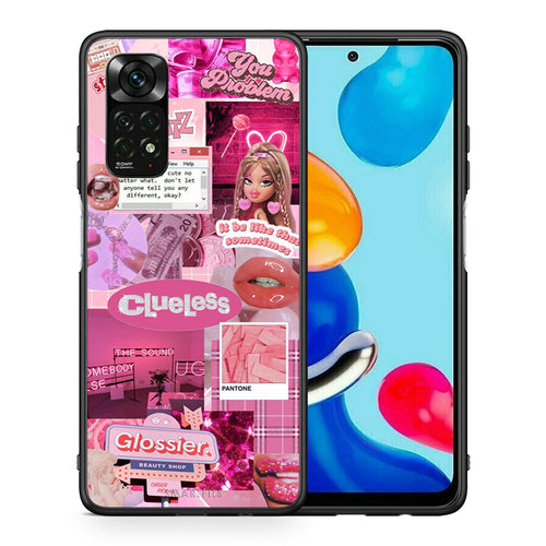 Θήκη Αγίου Βαλεντίνου Xiaomi Redmi Note 12 Pro 4G Pink Love από τη Smartfits με σχέδιο στο πίσω μέρος και μαύρο περίβλημα | Xiaomi Redmi Note 12 Pro 4G Pink Love case with colorful back and black bezels