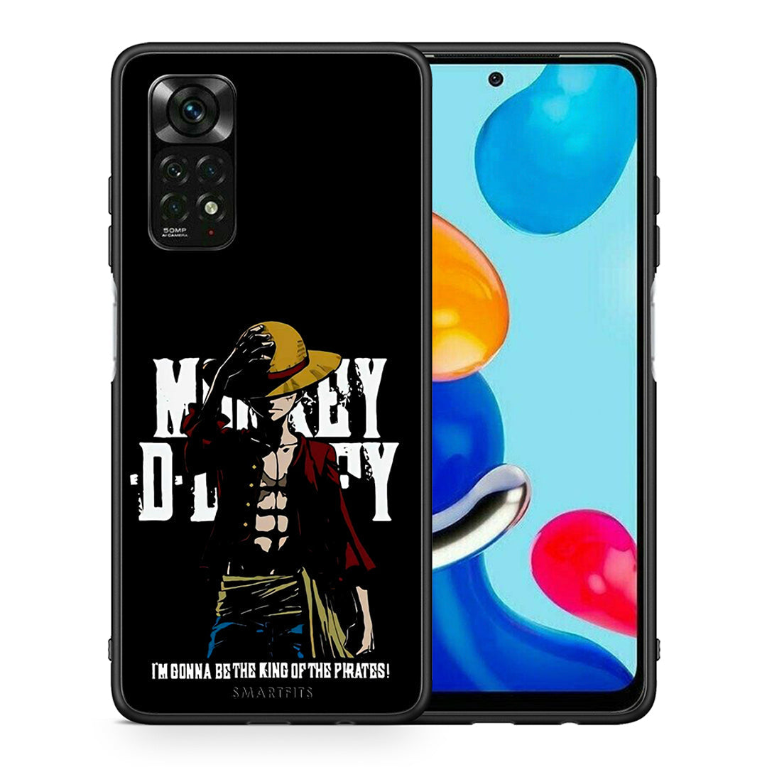 Θήκη Xiaomi Redmi Note 12 Pro 4G Pirate King από τη Smartfits με σχέδιο στο πίσω μέρος και μαύρο περίβλημα | Xiaomi Redmi Note 12 Pro 4G Pirate King case with colorful back and black bezels