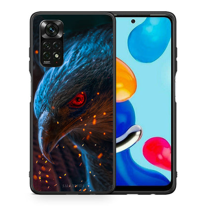 Θήκη Xiaomi Redmi Note 12 Pro 4G Eagle PopArt από τη Smartfits με σχέδιο στο πίσω μέρος και μαύρο περίβλημα | Xiaomi Redmi Note 12 Pro 4G Eagle PopArt case with colorful back and black bezels