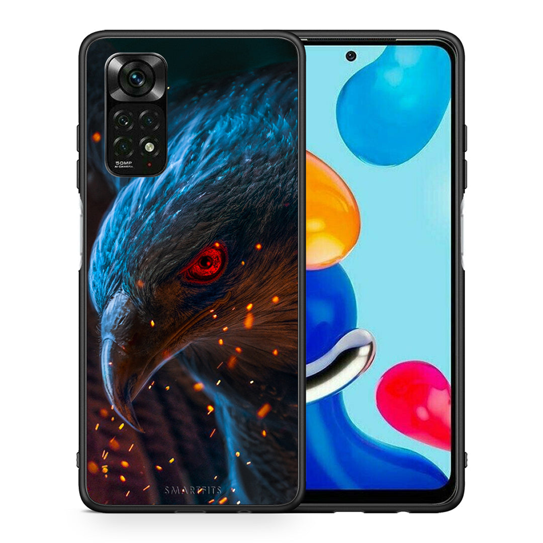 Θήκη Xiaomi Redmi Note 12 Pro 4G Eagle PopArt από τη Smartfits με σχέδιο στο πίσω μέρος και μαύρο περίβλημα | Xiaomi Redmi Note 12 Pro 4G Eagle PopArt case with colorful back and black bezels