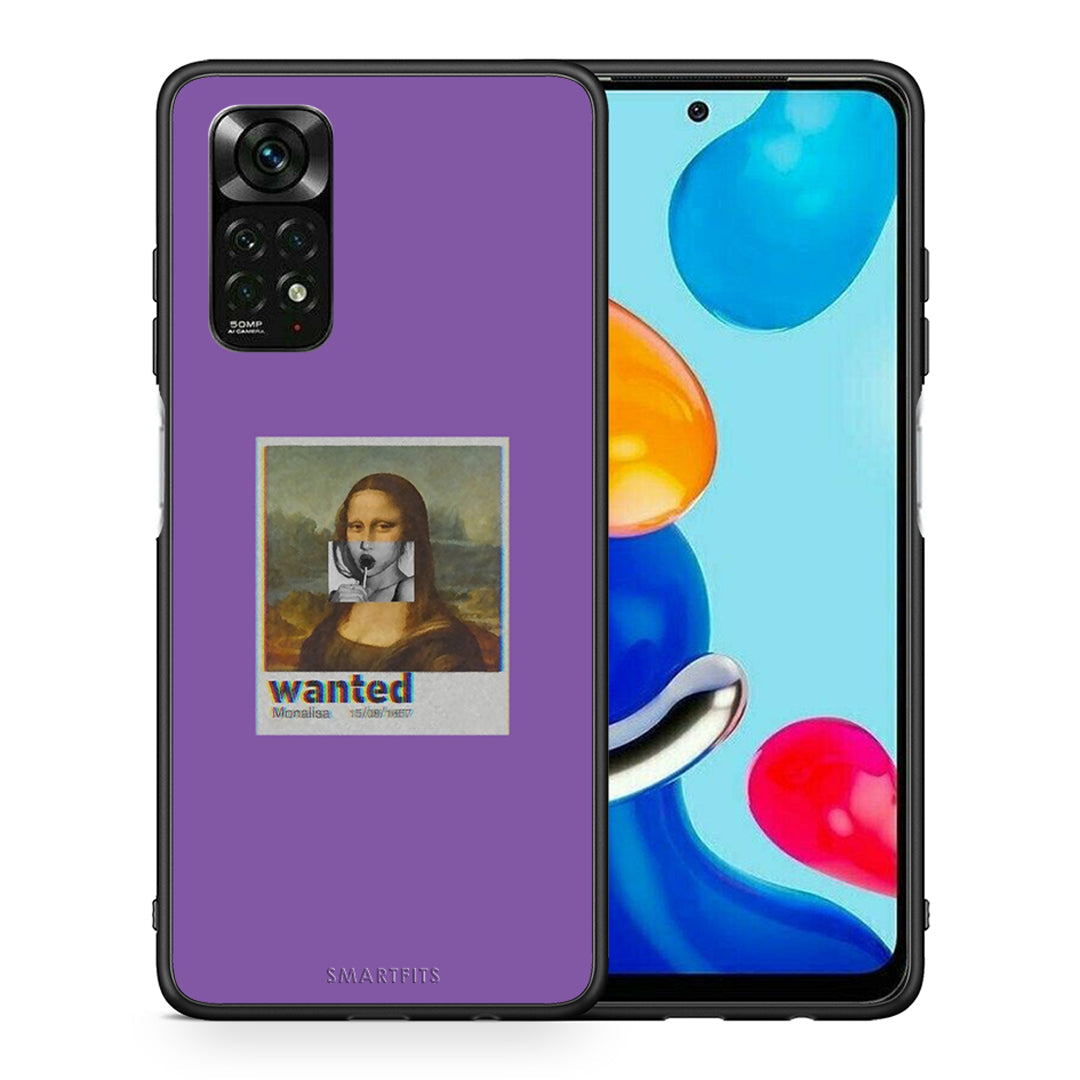 Θήκη Xiaomi Redmi Note 11 Pro 5G Monalisa Popart από τη Smartfits με σχέδιο στο πίσω μέρος και μαύρο περίβλημα | Xiaomi Redmi Note 11 Pro 5G Monalisa Popart case with colorful back and black bezels
