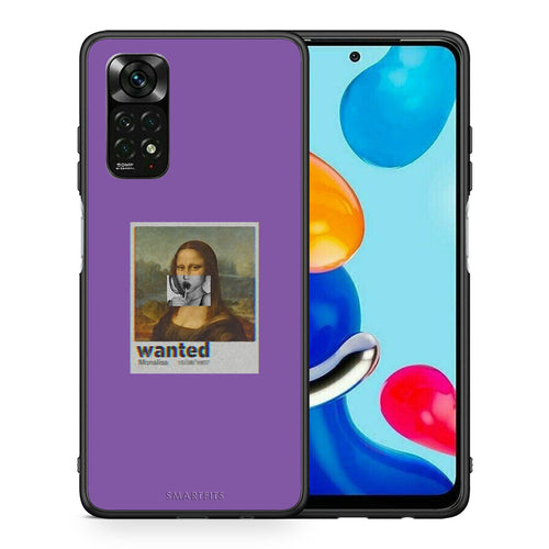 Θήκη Xiaomi Redmi Note 11 Pro 5G Monalisa Popart από τη Smartfits με σχέδιο στο πίσω μέρος και μαύρο περίβλημα | Xiaomi Redmi Note 11 Pro 5G Monalisa Popart case with colorful back and black bezels