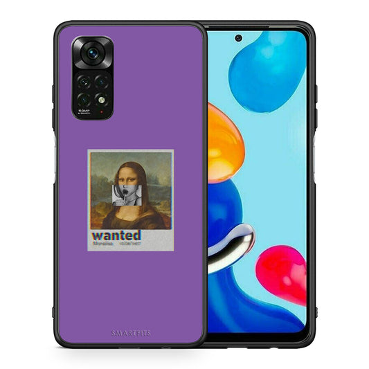 Θήκη Xiaomi Redmi Note 11 Pro 5G Monalisa Popart από τη Smartfits με σχέδιο στο πίσω μέρος και μαύρο περίβλημα | Xiaomi Redmi Note 11 Pro 5G Monalisa Popart case with colorful back and black bezels