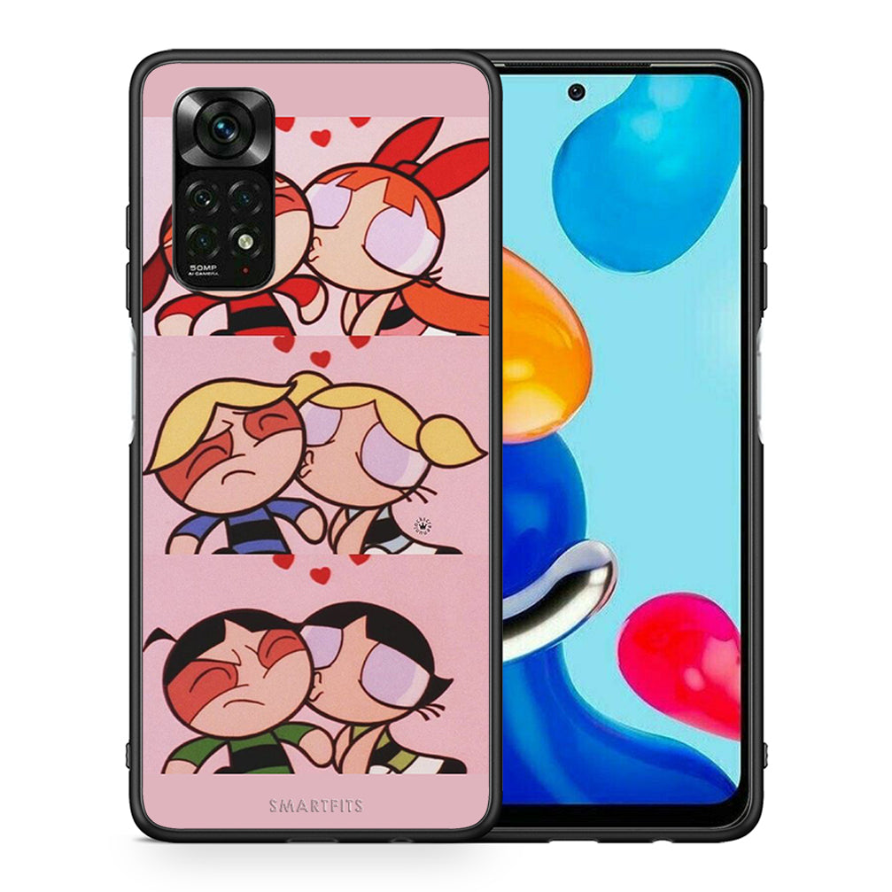 Θήκη Αγίου Βαλεντίνου Xiaomi Redmi Note 12 Pro 4G Puff Love από τη Smartfits με σχέδιο στο πίσω μέρος και μαύρο περίβλημα | Xiaomi Redmi Note 12 Pro 4G Puff Love case with colorful back and black bezels