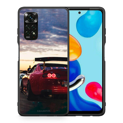 Θήκη Xiaomi Redmi Note 11 Pro 5G Racing Supra από τη Smartfits με σχέδιο στο πίσω μέρος και μαύρο περίβλημα | Xiaomi Redmi Note 11 Pro 5G Racing Supra case with colorful back and black bezels