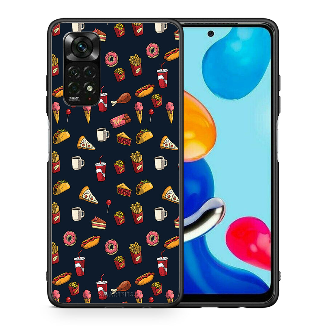 Θήκη Xiaomi Redmi Note 11 Pro 5G Hungry Random από τη Smartfits με σχέδιο στο πίσω μέρος και μαύρο περίβλημα | Xiaomi Redmi Note 11 Pro 5G Hungry Random case with colorful back and black bezels