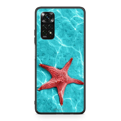Xiaomi Redmi Note 12 Pro 4G Red Starfish Θήκη από τη Smartfits με σχέδιο στο πίσω μέρος και μαύρο περίβλημα | Smartphone case with colorful back and black bezels by Smartfits