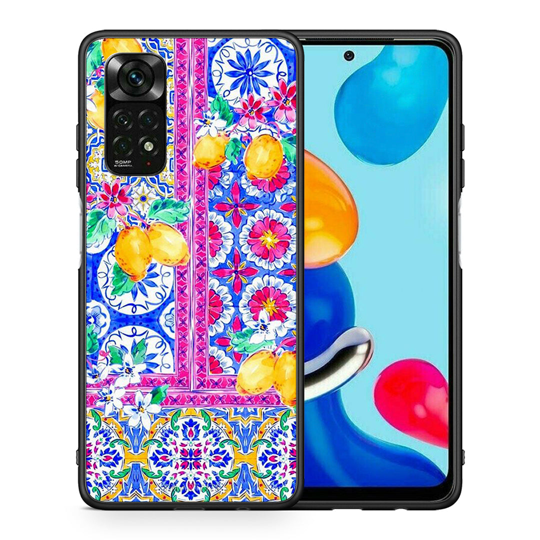 Θήκη Xiaomi Redmi Note 11 Pro 5G Retro Spring από τη Smartfits με σχέδιο στο πίσω μέρος και μαύρο περίβλημα | Xiaomi Redmi Note 11 Pro 5G Retro Spring case with colorful back and black bezels