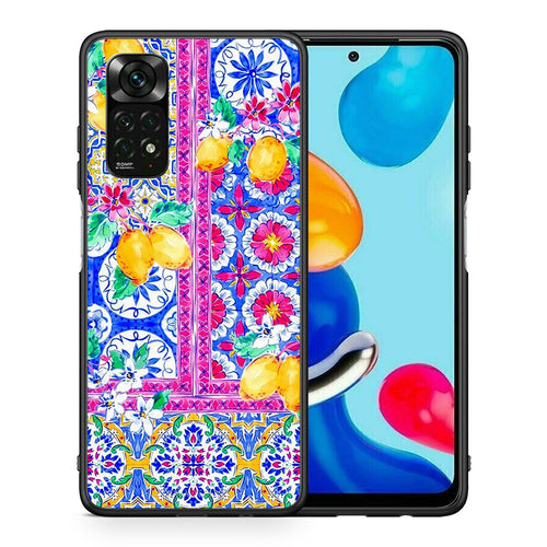 Θήκη Xiaomi Redmi Note 11 Pro 5G Retro Spring από τη Smartfits με σχέδιο στο πίσω μέρος και μαύρο περίβλημα | Xiaomi Redmi Note 11 Pro 5G Retro Spring case with colorful back and black bezels