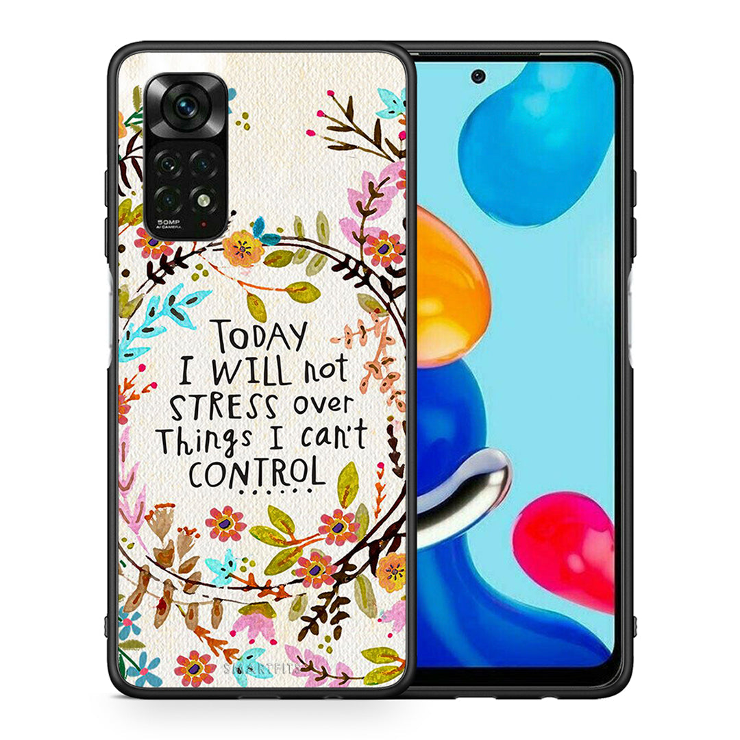 Θήκη Xiaomi Redmi Note 11 Pro 5G Stress Over από τη Smartfits με σχέδιο στο πίσω μέρος και μαύρο περίβλημα | Xiaomi Redmi Note 11 Pro 5G Stress Over case with colorful back and black bezels
