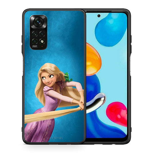 Θήκη Αγίου Βαλεντίνου Xiaomi Redmi Note 11 Pro 5G Tangled 2 από τη Smartfits με σχέδιο στο πίσω μέρος και μαύρο περίβλημα | Xiaomi Redmi Note 11 Pro 5G Tangled 2 case with colorful back and black bezels