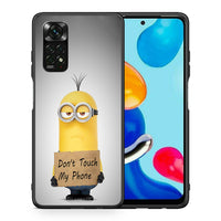 Thumbnail for Θήκη Xiaomi Redmi Note 11 Pro 5G Minion Text από τη Smartfits με σχέδιο στο πίσω μέρος και μαύρο περίβλημα | Xiaomi Redmi Note 11 Pro 5G Minion Text case with colorful back and black bezels