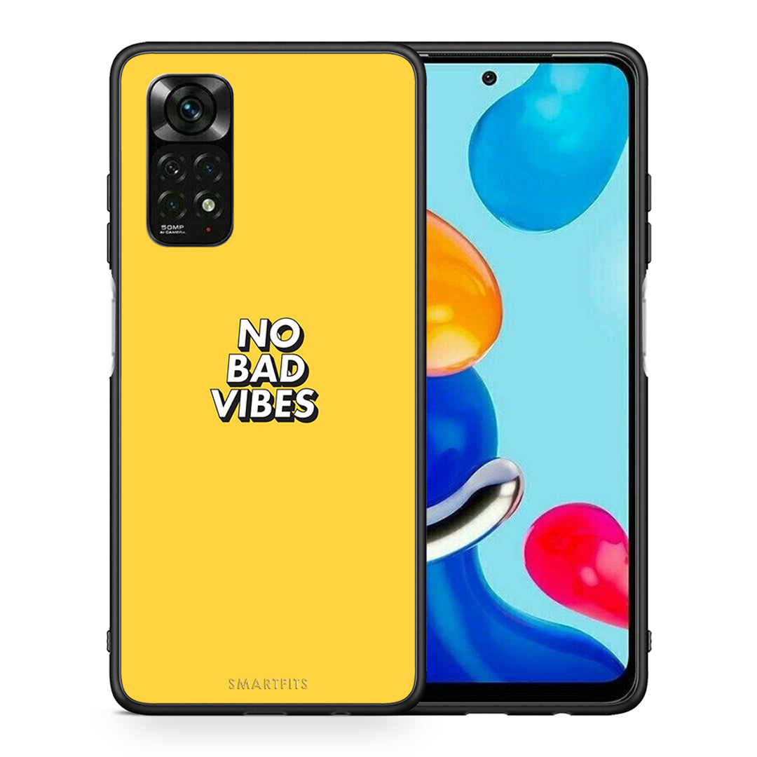 Θήκη Xiaomi Redmi Note 11 Pro 5G Vibes Text από τη Smartfits με σχέδιο στο πίσω μέρος και μαύρο περίβλημα | Xiaomi Redmi Note 11 Pro 5G Vibes Text case with colorful back and black bezels