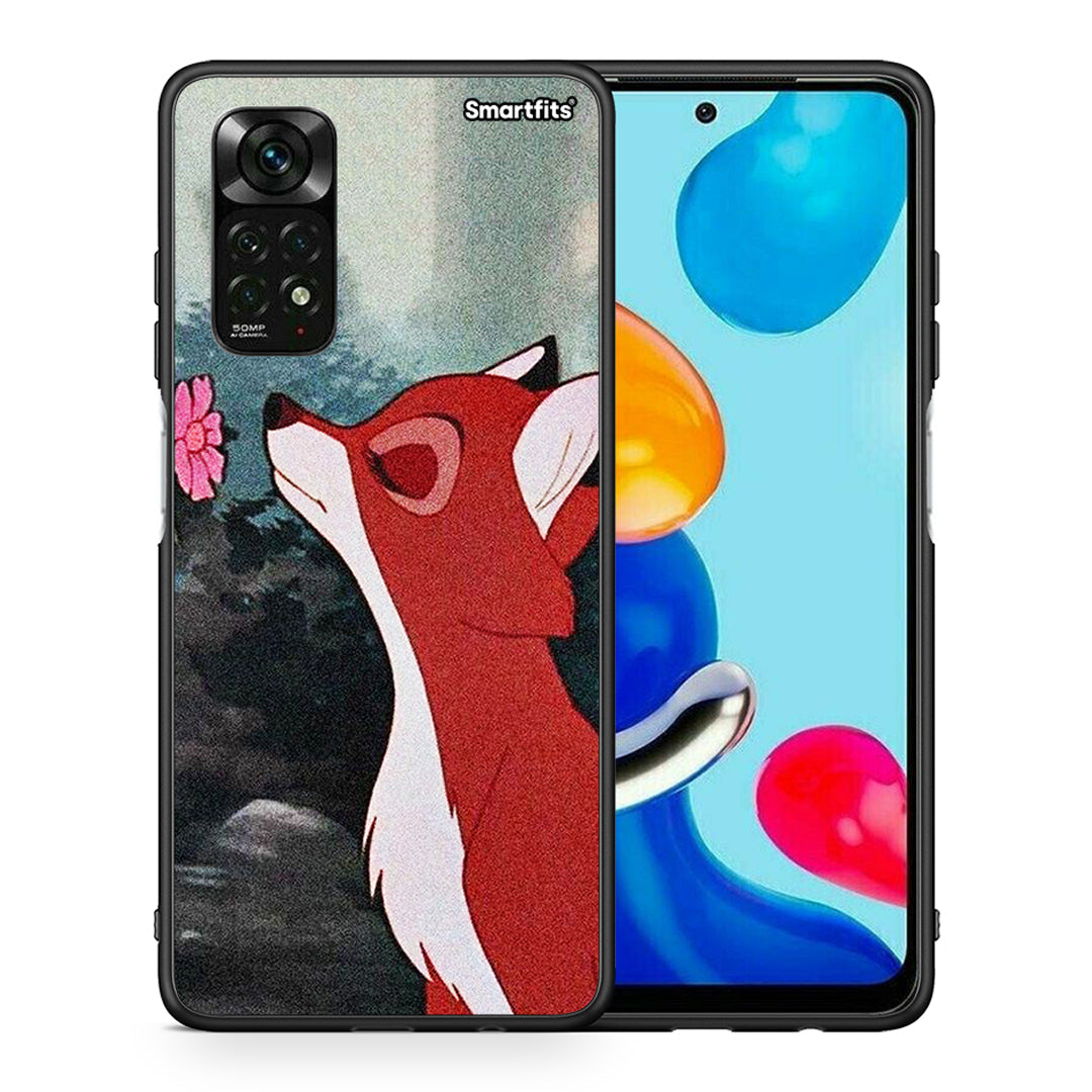 Θήκη Xiaomi Redmi Note 11 Pro 5G Tod And Vixey Love 2 από τη Smartfits με σχέδιο στο πίσω μέρος και μαύρο περίβλημα | Xiaomi Redmi Note 11 Pro 5G Tod And Vixey Love 2 case with colorful back and black bezels
