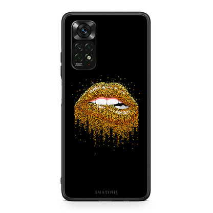 Xiaomi Redmi Note 11 Pro 5G Valentine Golden θήκη από τη Smartfits με σχέδιο στο πίσω μέρος και μαύρο περίβλημα | Smartphone case with colorful back and black bezels by Smartfits