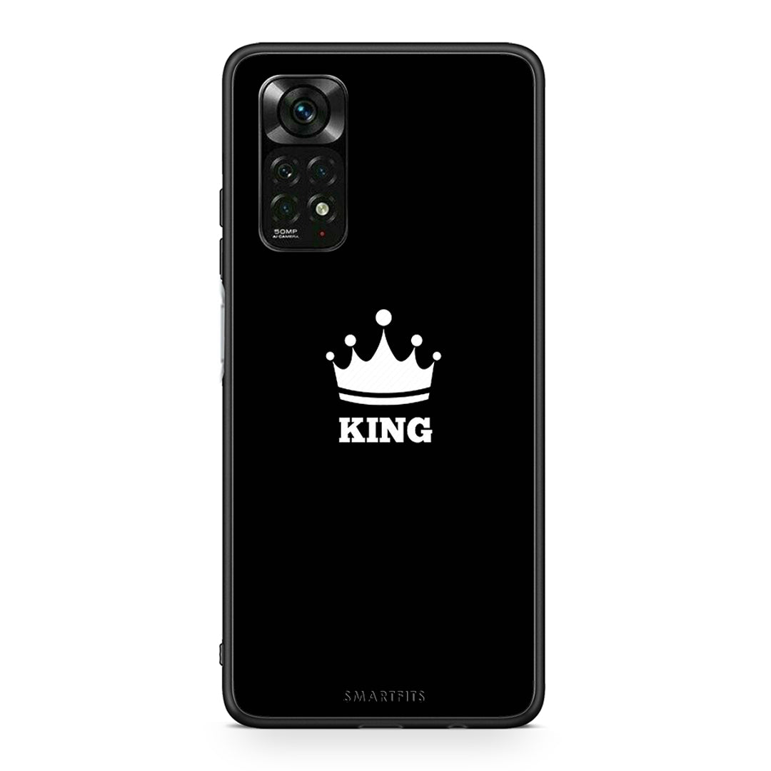 Xiaomi Redmi Note 12 Pro 4G Valentine King θήκη από τη Smartfits με σχέδιο στο πίσω μέρος και μαύρο περίβλημα | Smartphone case with colorful back and black bezels by Smartfits