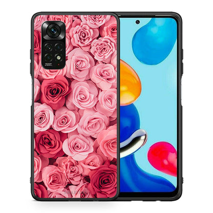 Θήκη Xiaomi Redmi Note 11 Pro 5G Valentine Rosegarden από τη Smartfits με σχέδιο στο πίσω μέρος και μαύρο περίβλημα | Xiaomi Redmi Note 11 Pro 5G Valentine Rosegarden case with colorful back and black bezels