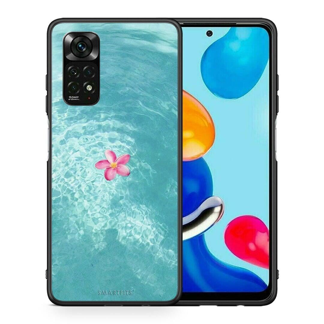 Θήκη Xiaomi Redmi Note 12 Pro 4G Water Flower από τη Smartfits με σχέδιο στο πίσω μέρος και μαύρο περίβλημα | Xiaomi Redmi Note 12 Pro 4G Water Flower case with colorful back and black bezels