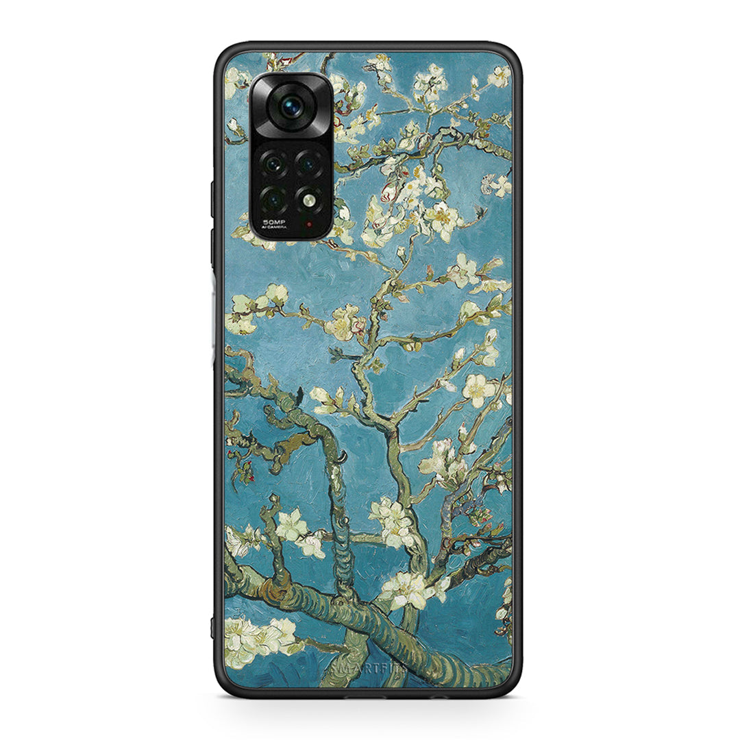 Xiaomi Redmi Note 11 Pro 5G White Blossoms θήκη από τη Smartfits με σχέδιο στο πίσω μέρος και μαύρο περίβλημα | Smartphone case with colorful back and black bezels by Smartfits