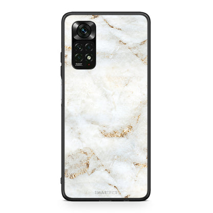 Xiaomi Redmi Note 12 Pro 4G White Gold Marble θήκη από τη Smartfits με σχέδιο στο πίσω μέρος και μαύρο περίβλημα | Smartphone case with colorful back and black bezels by Smartfits