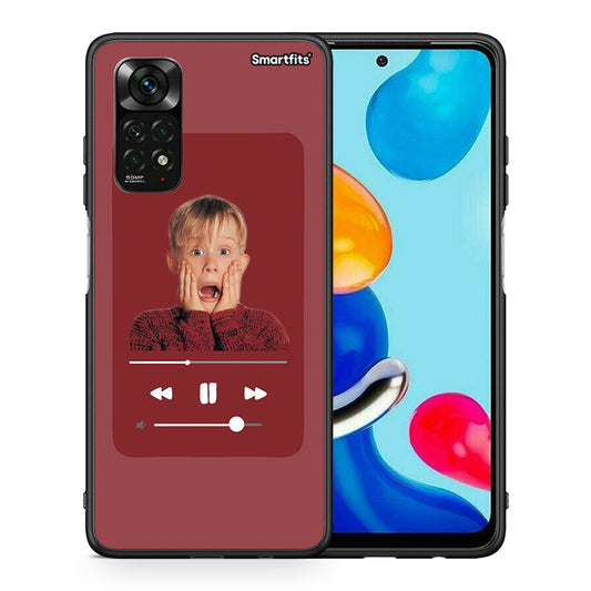 Θήκη Xiaomi Redmi Note 11 Pro 5G Xmas Alone Music από τη Smartfits με σχέδιο στο πίσω μέρος και μαύρο περίβλημα | Xiaomi Redmi Note 11 Pro 5G Xmas Alone Music case with colorful back and black bezels
