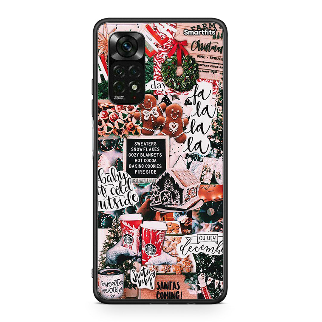 Xiaomi Redmi Note 12 Pro 4G Xmas Habbits θήκη από τη Smartfits με σχέδιο στο πίσω μέρος και μαύρο περίβλημα | Smartphone case with colorful back and black bezels by Smartfits